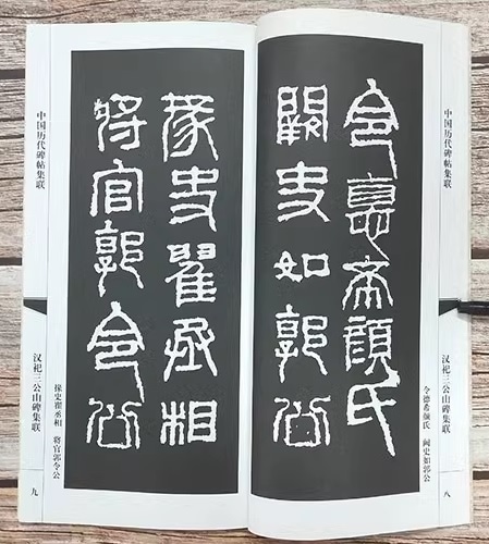 祀三公山碑集聯 中国歴代碑帖集聯 中国語書道/汉祀三公山碑集