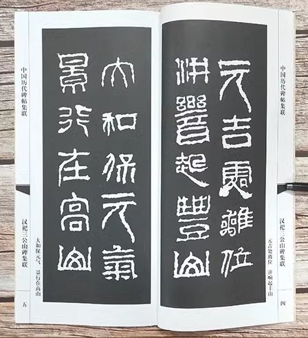 祀三公山碑集聯 中国歴代碑帖集聯 中国語書道/汉祀三公山碑集