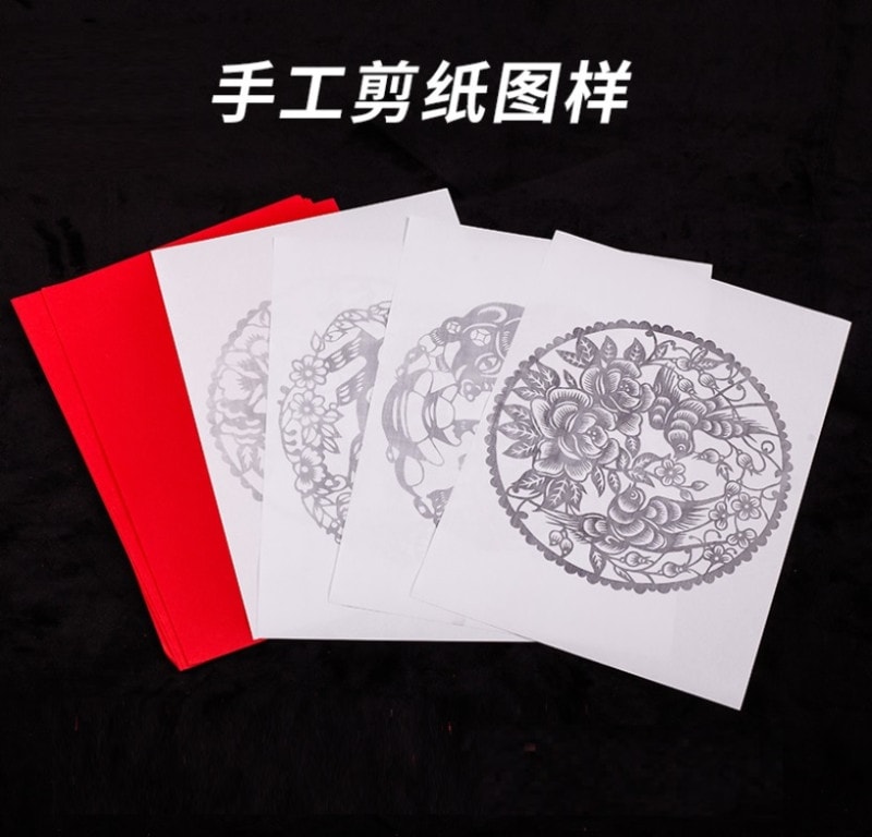 切り絵教材 中国四大美人 梅蘭竹菊 窓花 京劇 老北京 切り絵体験 下絵