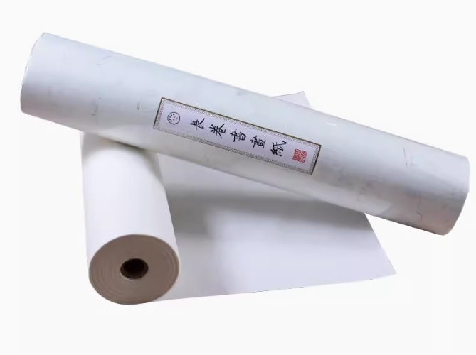 雲母熟宣紙 工筆画(細密画) 小楷 幅35cm x 長さ50m 書画用宣紙/净