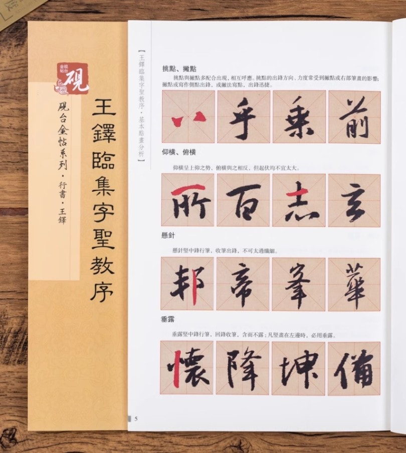 王鐸臨集字聖教序 行書 硯金帖シリーズ 中国語書道/王铎临