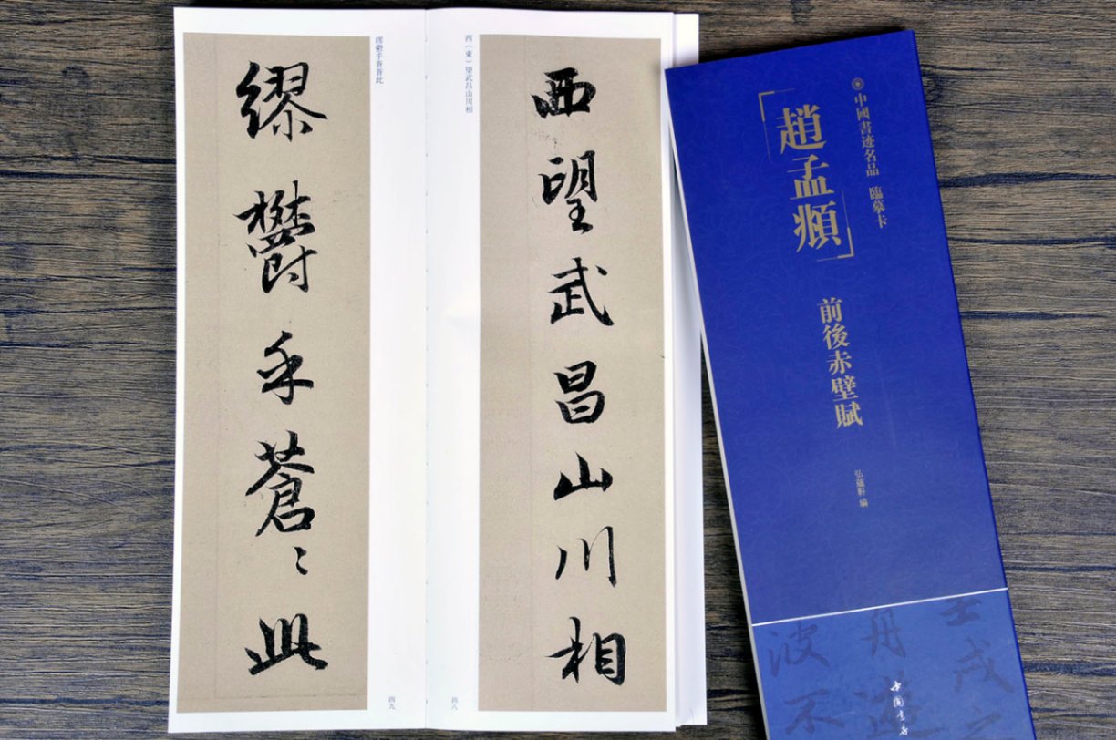 趙孟フ 前後の赤壁賦 中国書跡名品 臨書書カード/赵孟頫