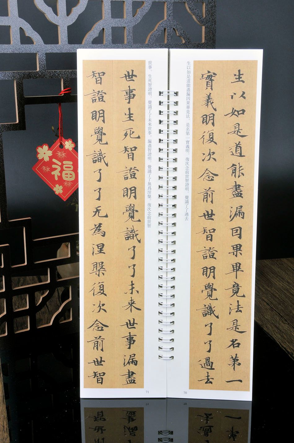 阿毘曇毘婆沙論 巻五十二 沈弘 敦煌写経 カード式近距離臨書手本 中国