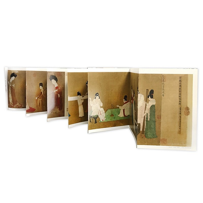 搗練図 簪花仕女図 手巻部分 中国歴代絵画作品集粋 / &#25443