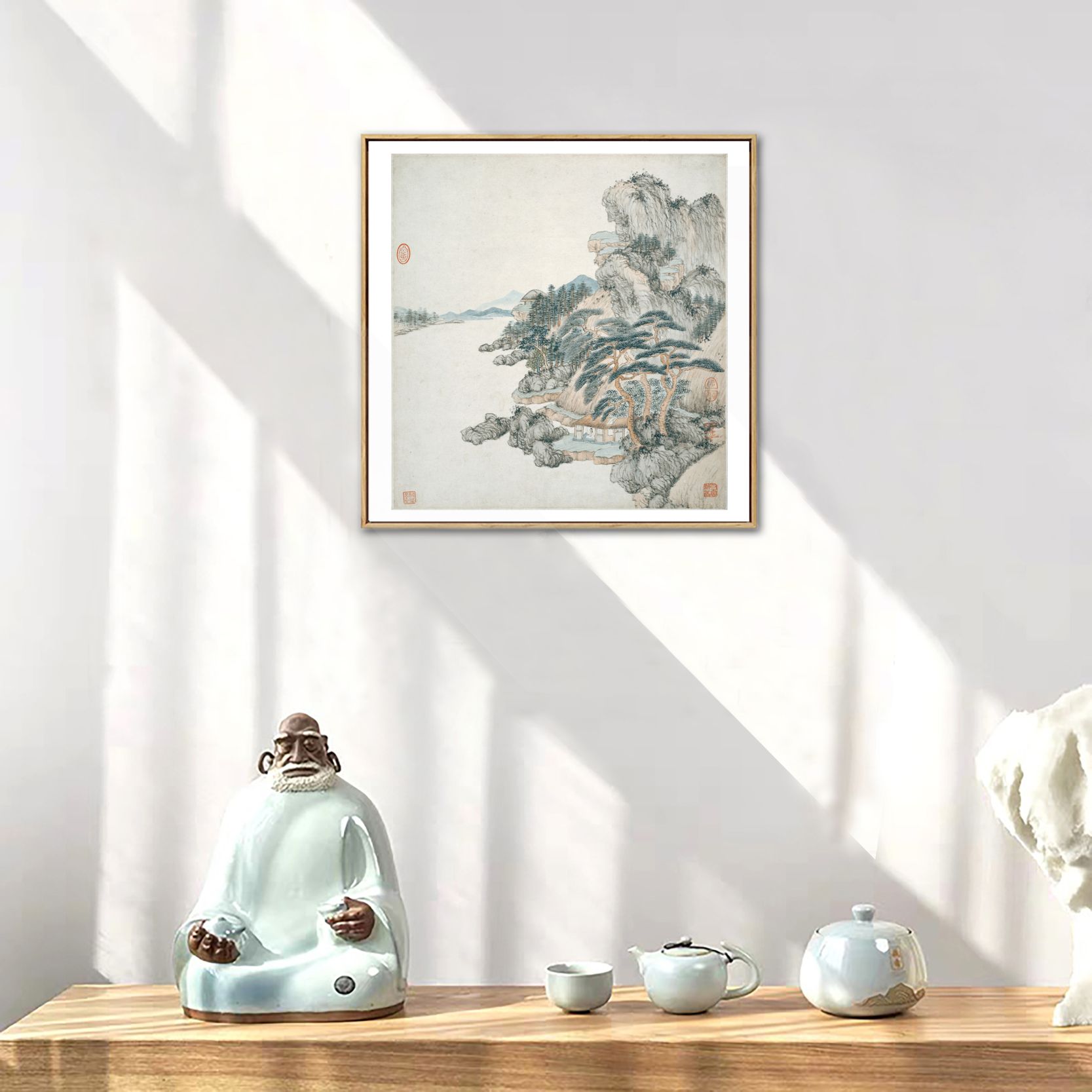中国古美術・十二金釵　十二条屏画芯・張大千印款・彩色画・純手描き・宣紙・水印付き 楽天市場】水墨画 水墨画集 中国画集 墨彩画 絵手紙 日本画 美術