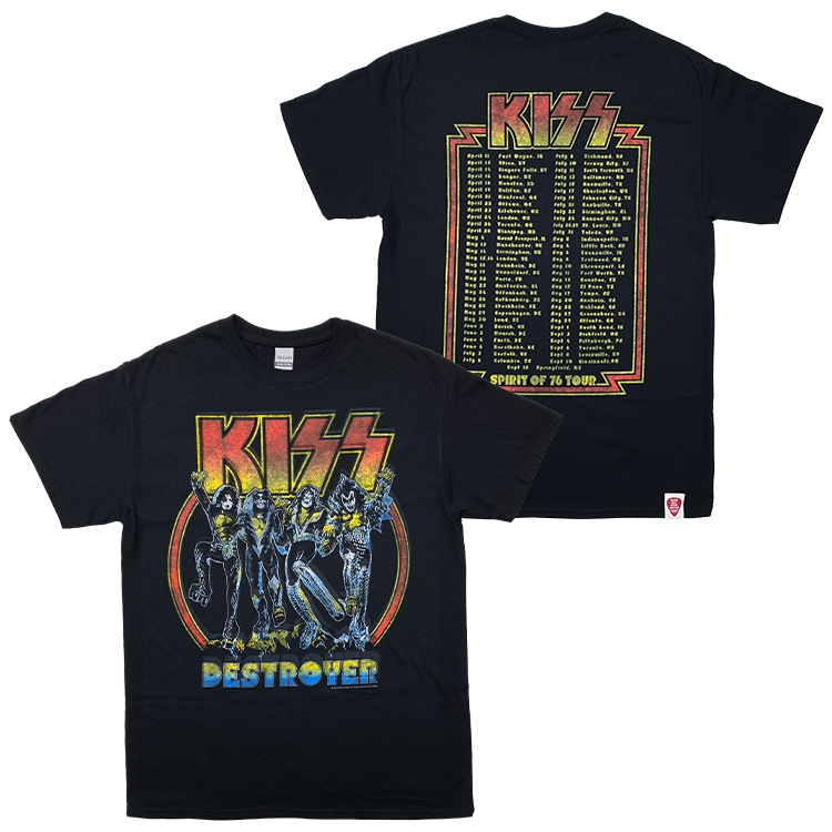 KISS☆地獄の美女軍団❤︎DESTROYER ビッグTシャツ1点モノ KISS☆地獄