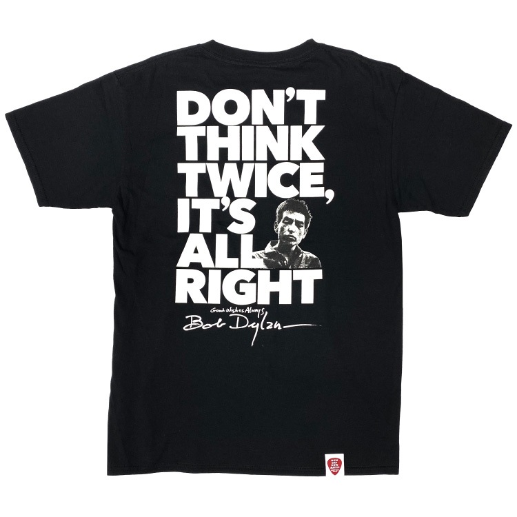 Don T Think Twice It S All Right Tシャツ ブラック Udo Official Shop