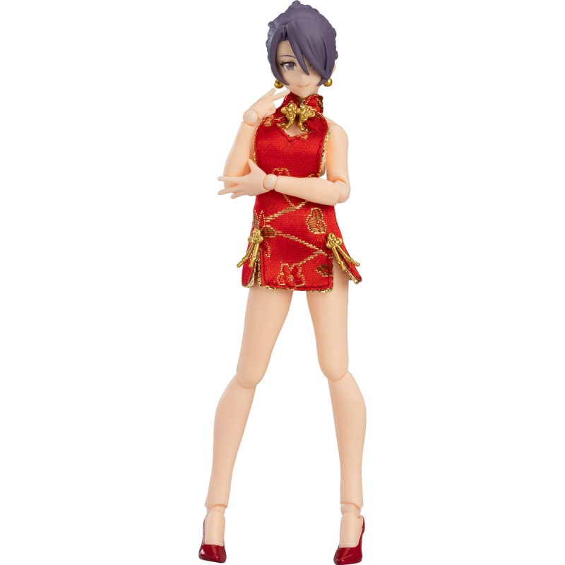 figma Styles 女性body(ミカ) with ミニスカートチャイナワンピコーデの商品画像