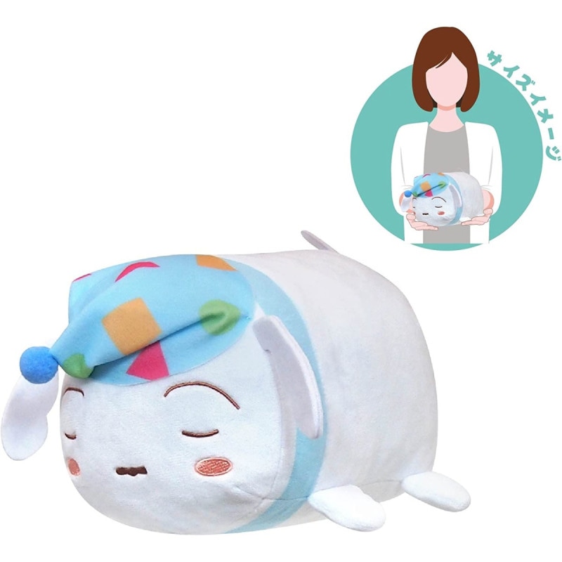 クレヨンしんちゃん ぽてコロマスコットMsize-おそろいパジャマ- F:パジャマシロ(すやすやVer.) 『クレヨンしんちゃん』の商品画像