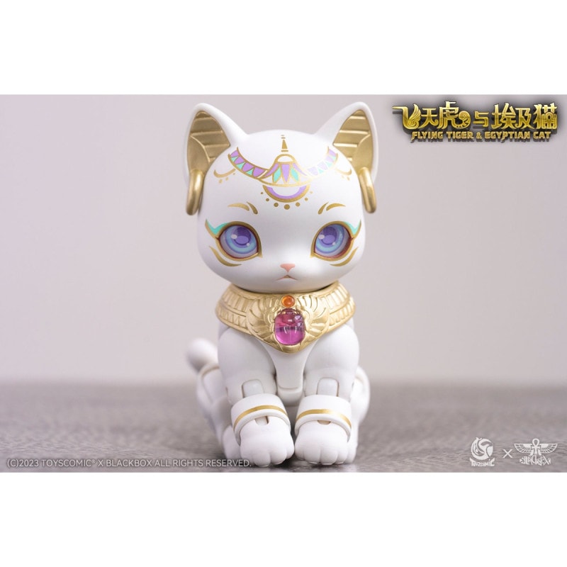 TOYSCOMIC×BLACKBOX ブラックボックスアクションペットシリーズ第1弾 フライングタイガー&エジプトキャット 10CMコレクションフィギュア ムーンライト・バステトの商品画像