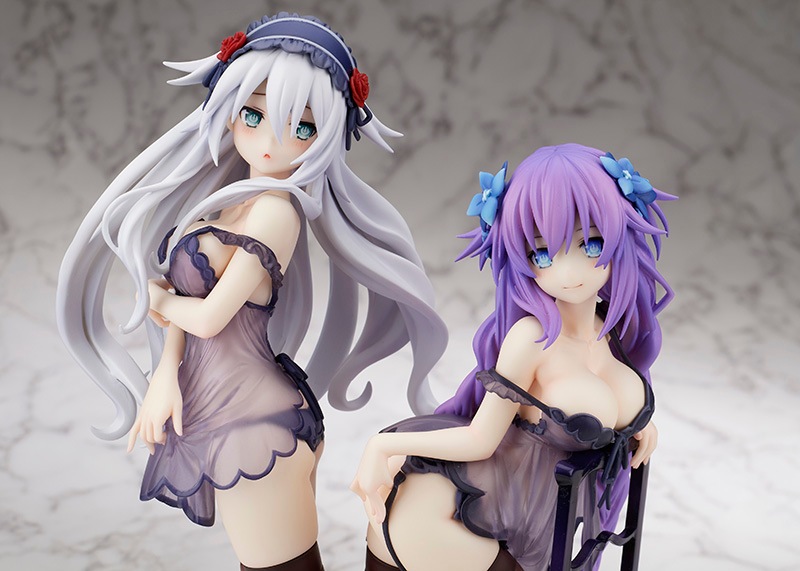 新品未開封　ネプテューヌ　パープルハート&ブラックハート　ベビードールフィギュア Amazon.co.jp: フレア ネプテューヌシリーズ パープルハート