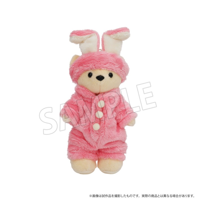 くまめいと ルームウェアうさぎターバンセット ぬいぐるみ用衣装 ピンクの商品画像