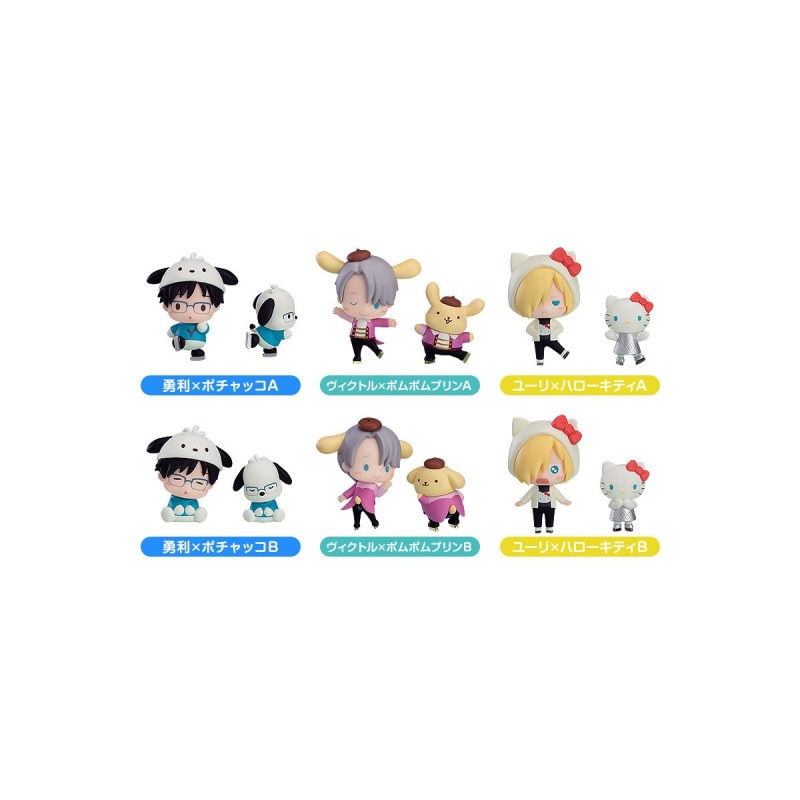 ユーリ！！！ on ICE × Sanrio characters トレーディングフィギュア 6個入りBOX 『ユーリ!!! on ICE』の商品画像