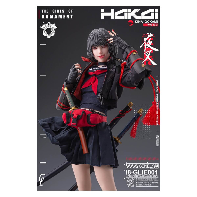 I8TOYS×Gharliera THE GIRLS OF ARMAMENT I8-GLIE001 大神キナ 1/6スケール可動フィギュア 《送料無料》の商品画像