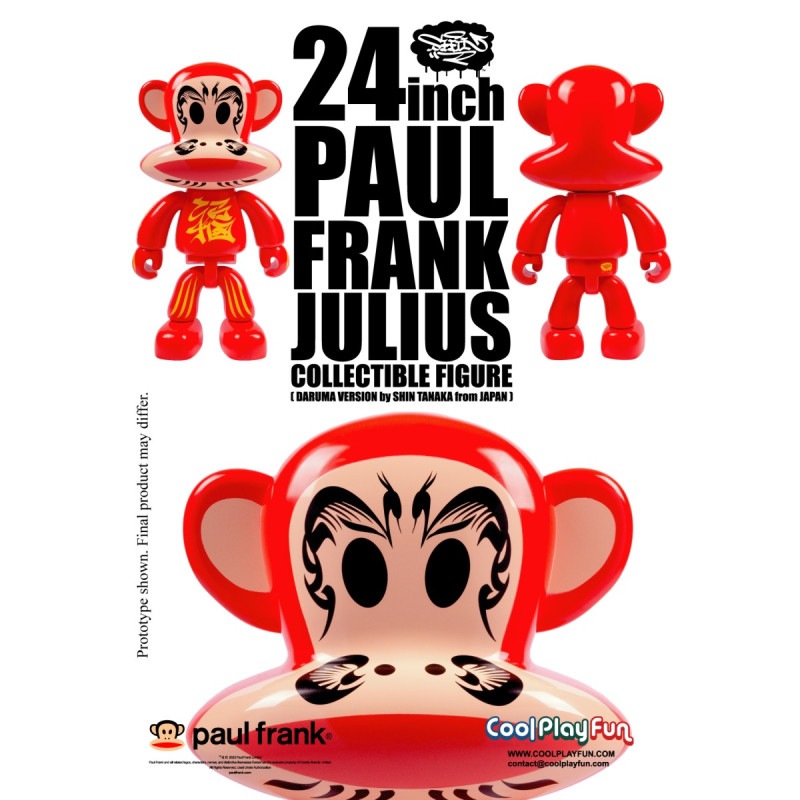 24インチ ポールフランク ジュリアス コレクタブルフィギュア(田中慎氏によるだるまバージョン) 《送料無料》 ＜銀行振込・前入金のみ＞の商品画像
