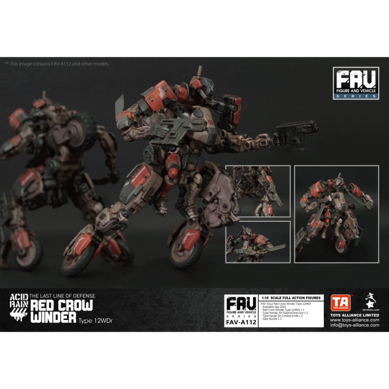 TOYS ALLIANCE LIMITED アシッドレイン 1/18スケール FAV-A112 赤烏ワインダータイプ 12WDrの商品画像