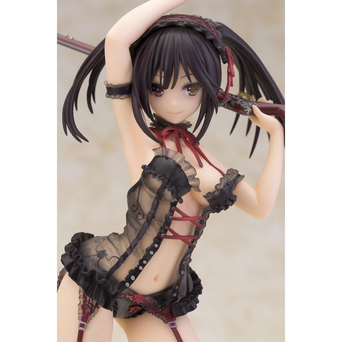 時崎狂三 ランジェリーVer. Black color 1/7 完成品フィギュア