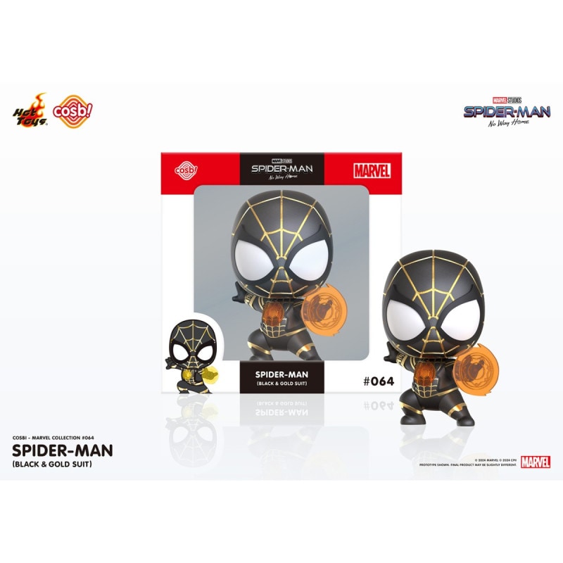 コスビ マーベル #064 スパイダーマン(ブラック＆ゴールドスーツ) 『スパイダーマン：ノー・ウェイ・ホーム』の商品画像