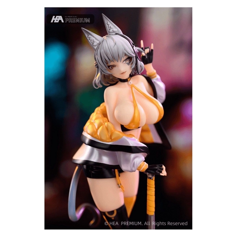 猫女 deano(デアノ) 野球女子Ver. 1/4スケール塗装済完成品フィギュア 《送料無料》 【18歳未満購入禁止】の商品画像