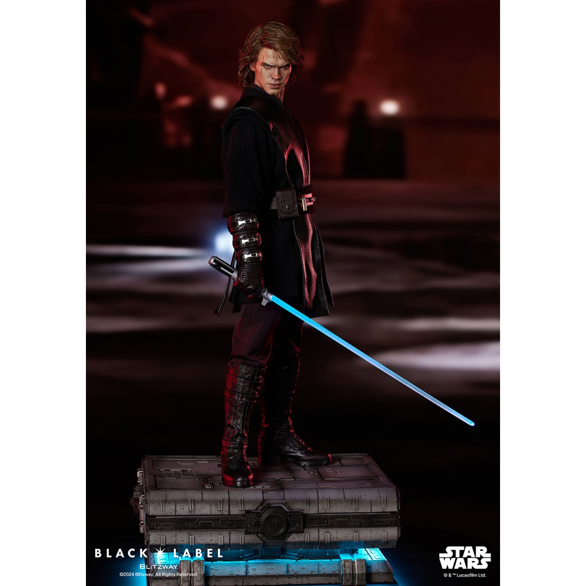 アナキン・スカイウォーカー(ブラックレーベル 002) 1/4 完成品フィギュア （再販） 《送料無料》 『スター・ウォーズ エピソード3/シスの復讐』 ＜銀行振込・前入金のみ＞