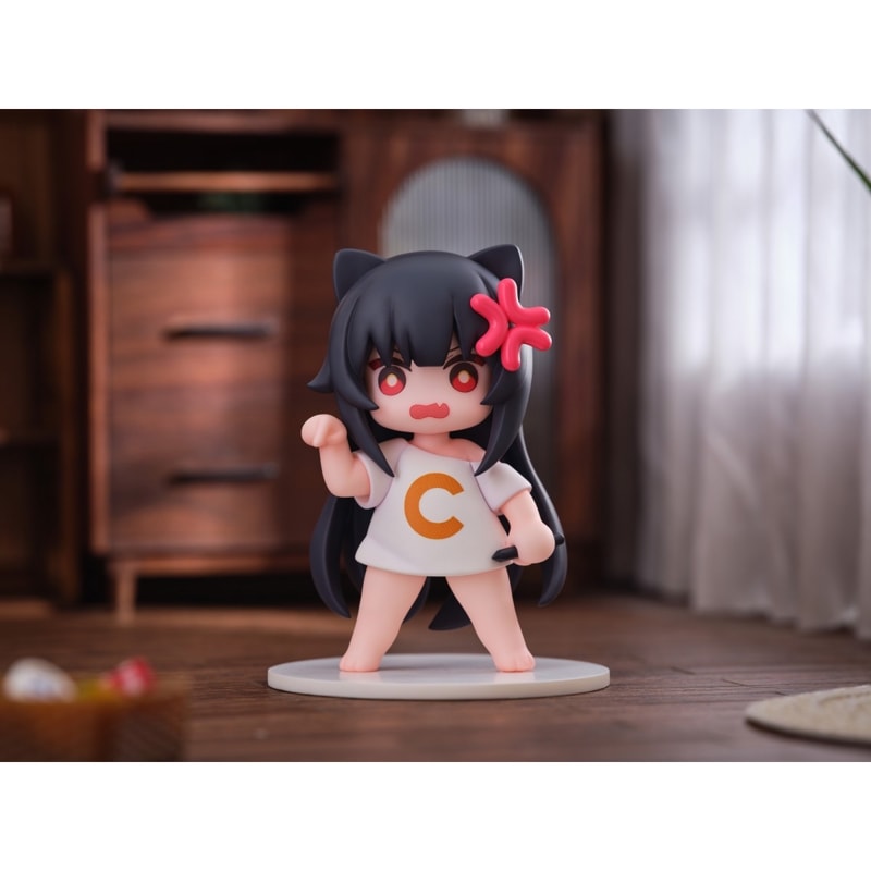 OMAHA×蜜汁工坊 Cちゃん 猫娘スタンプシリーズ 「消えろ!」 1/1スケール塗装済完成品フィギュアの商品画像
