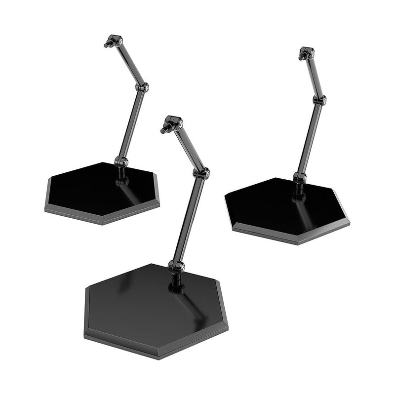 THE シンプルスタンド×3 BLACK[フィギュア＆模型用]〈HEX〉タイプの商品画像
