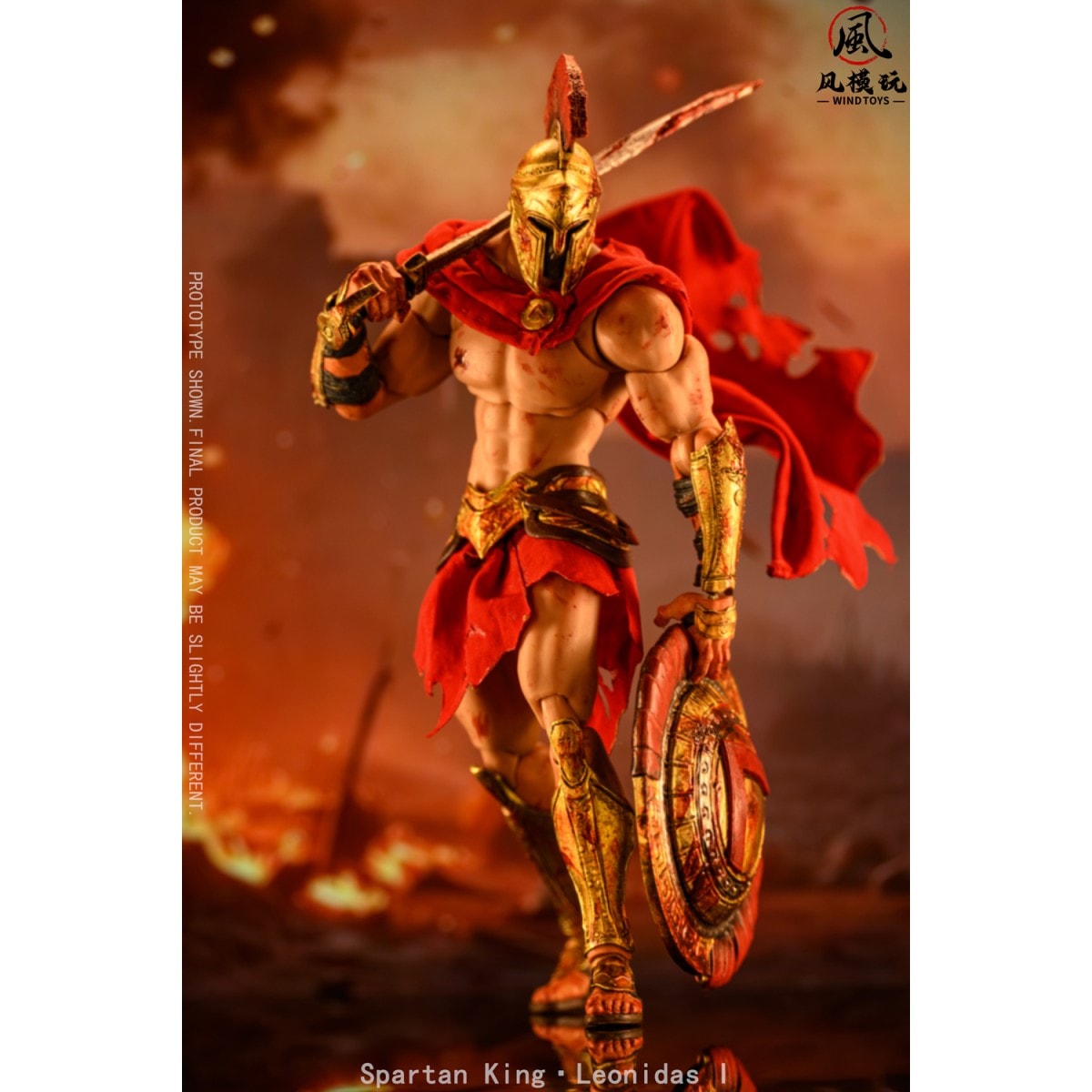 Spartan King Leonidas I(スパルタンキング レオニダス) 1/12スケール 可動フィギュア ダメージ版 《送料無料》