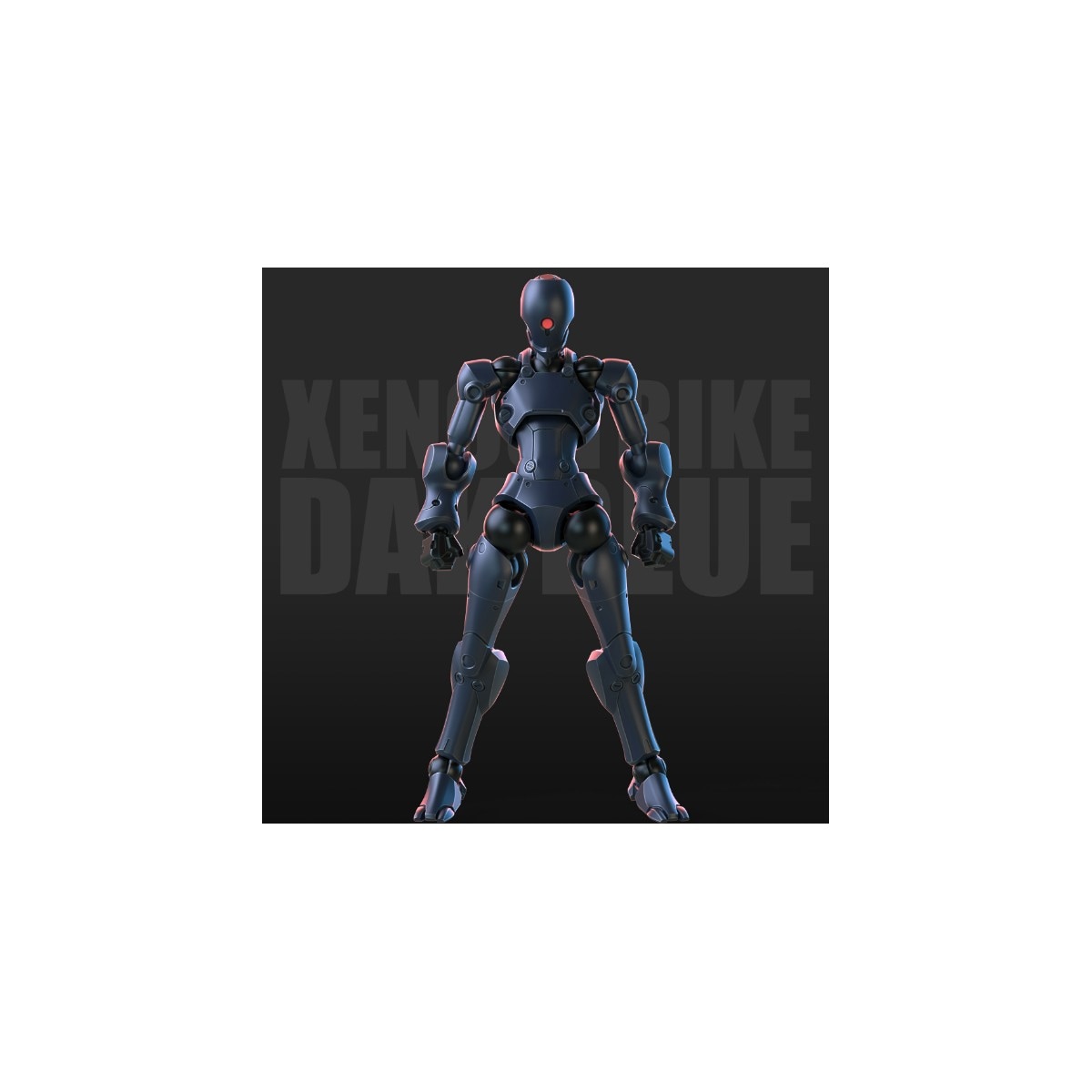 3 min projectシリーズ 強攻異人 1/18スケールプラスチックモデルキット(ネイビー)