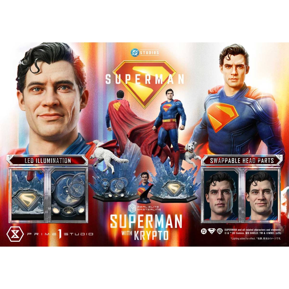 リアルエリートマスターライン スーパーマン (2025 Film) スーパーマン with クリプト 1/3 完成品フィギュア 『スーパーマン』 《送料無料》 ＜銀行振込・前入金のみ＞