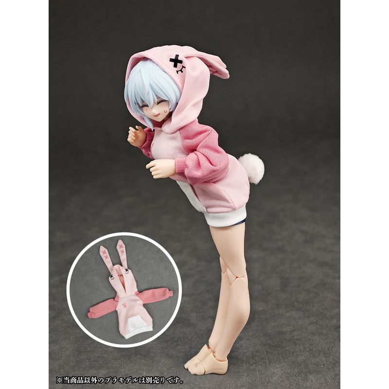 パーティアニマルガール ルームウェア うさぎパーカー (ドール用)の商品画像