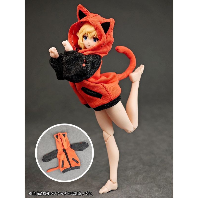 パーティアニマルガール ルームウェア 猫さんパーカー (ドール用)の商品画像