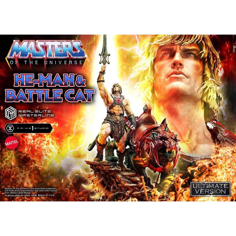 リアルエリートマスターライン Masters of the Universe ヒーマン&バトルキャット 1/4 完成品フィギュア アルティメット版 《送料無料》 ＜銀行振込・前入金のみ＞の商品画像