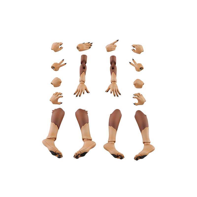 けもプラ アーム&レッグパーツセット 01 [ニホンオオカミカラー] プラモデルの商品画像