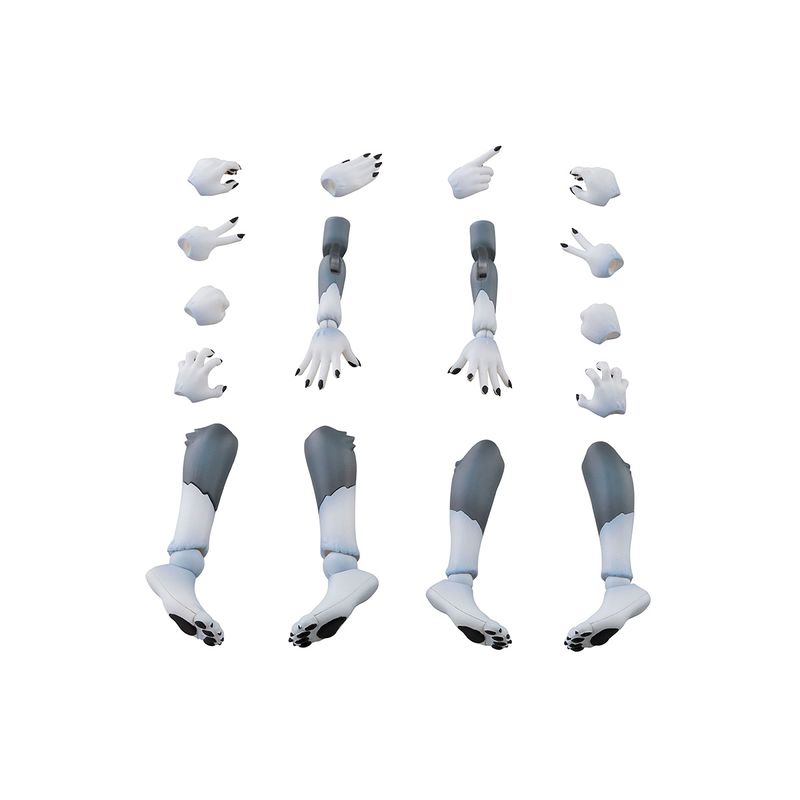 けもプラ KO-02RGW アーム&レッグパーツセット 01 [ハイイロオオカミカラー] プラモデルの商品画像