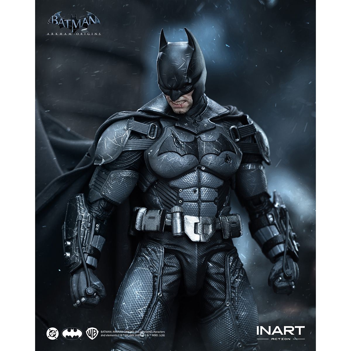 バットマン（バットマン：アーカム・ビギンズ）バトルダメージ ver. アクションフィギュア 『バットマン アーカム・ビギンズ』 《送料無料》