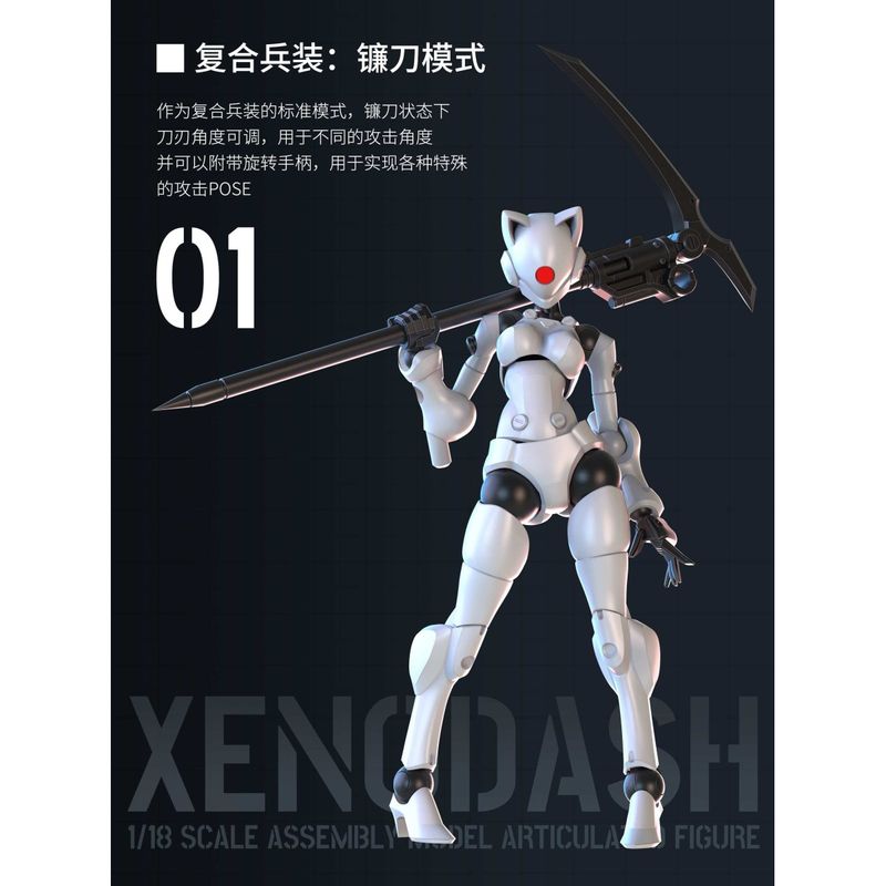 3 min projectシリーズ 迅捷異人 1/18スケールプラスチックモデルキット(ホワイト)の商品画像