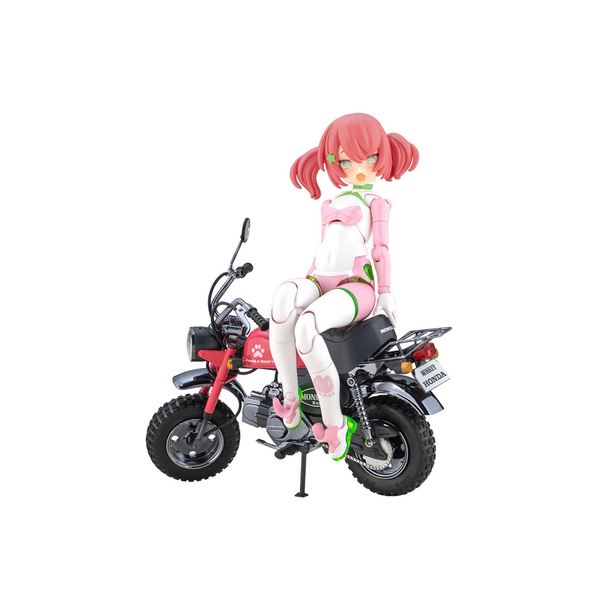 メガミデバイス PUNI☆MOFU レーシングマオ with Honda Z50J-1 モンキー プラモデル