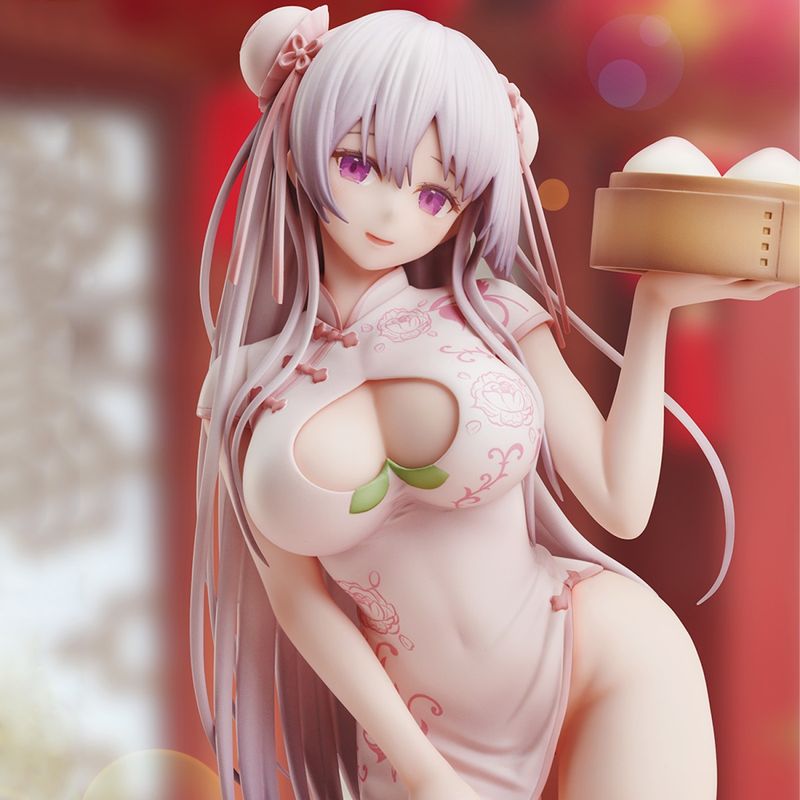 みこイラスト「桃饅ちゃん」 完成品フィギュア （再販） 《送料無料》の商品画像