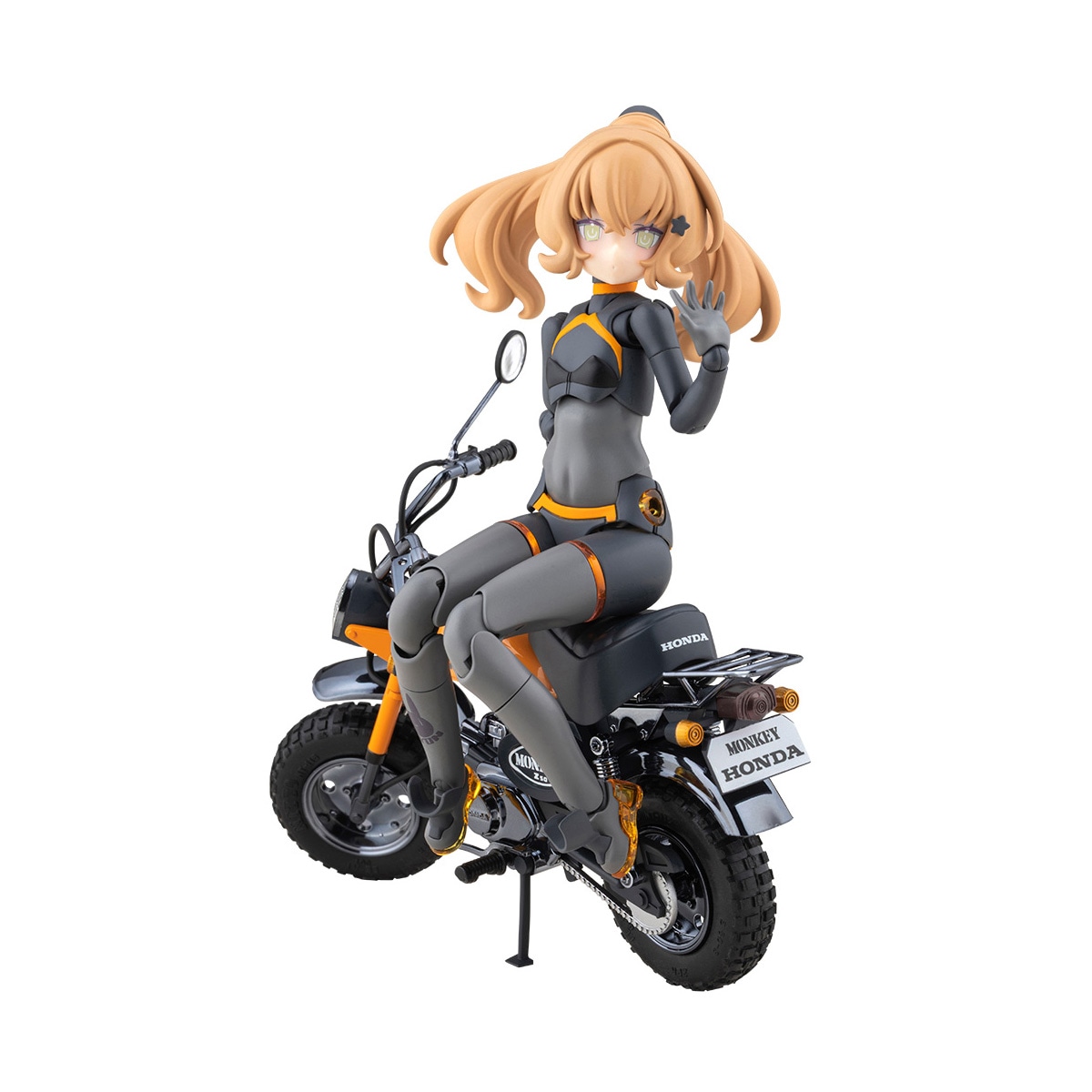 メガミデバイス PUNI☆MOFU レーシングトゥ with Honda Z50J-1 モンキー プラモデル