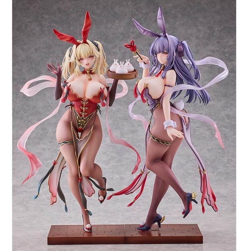 ゆり＆ステラ チャイナドレスバニー ゆり＆ステラ 1/4 完成品フィギュア【18歳未満購入禁止】の商品画像