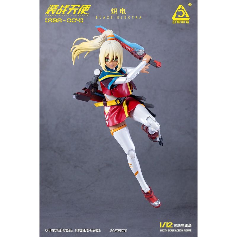 装戦天使(アームド・バトル・エンジェルズ)シリーズ ABA-004 熾電(ブレイズエレクトラ) 1/12スケール可動フィギュアの商品画像