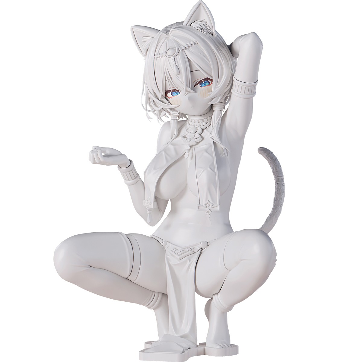 褐色猫娘 マウ 1/6 未塗装出力品 ガレージキット