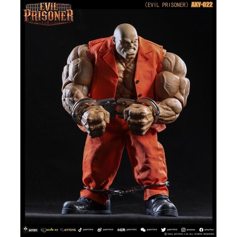 EVIL PRISONER(イーブルプリズナー) 1/12スケール可動フィギュア AXY-022 肌色の商品画像