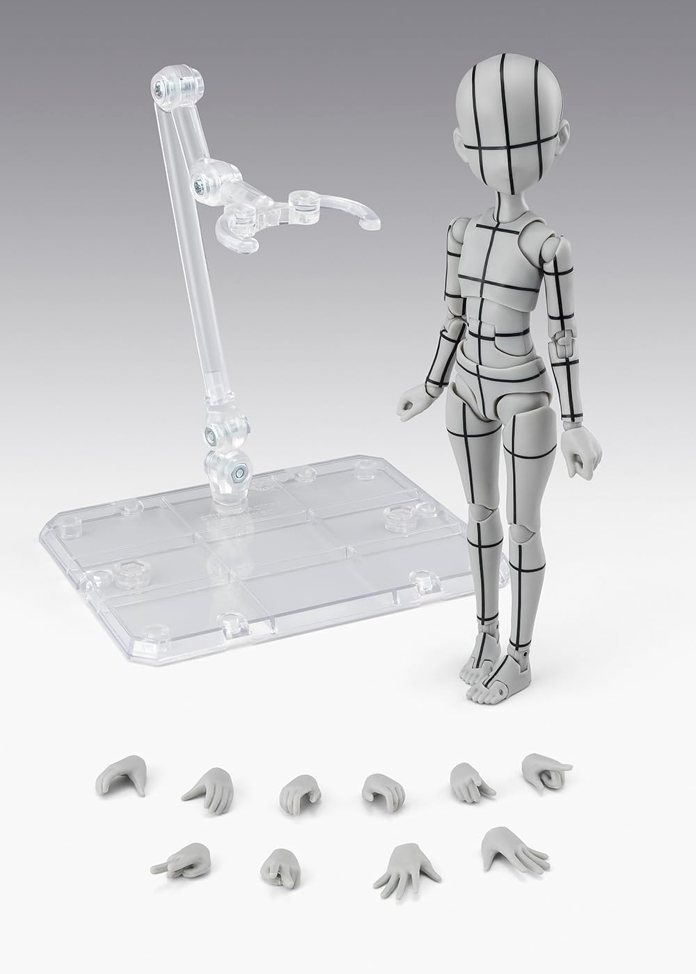S.H.Figuarts ボディちゃん -杉森建- Edition-ワイヤーフレーム-(Gray Color Ver.)