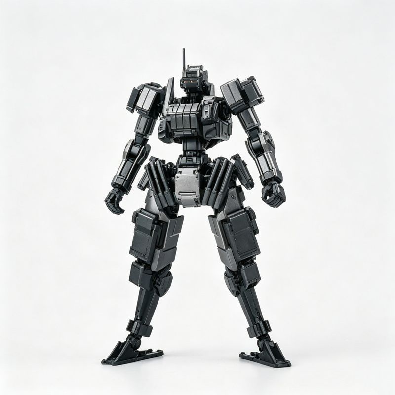 3 min project(スリーミニッツプロジェクト)シリーズ FENRIR(フェンリル)突撃型 1/18スケールプラスチックモデルキット(ディープシルバー)の商品画像