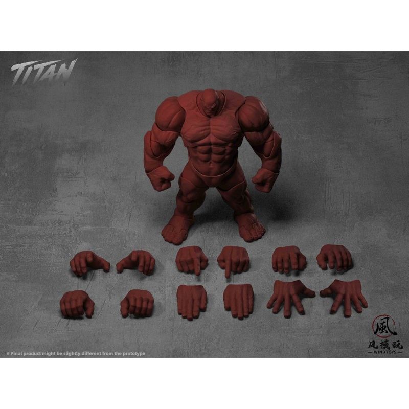 1/12スケール 可動フィギュア素体 タイタン FMW011 レッドの商品画像