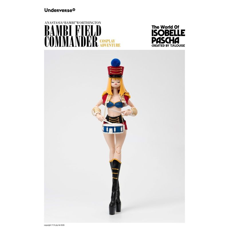 The World of Isobella Pascha Cosplay Bambi Field Commander 1/6スケール可動フィギュア 《送料無料》 ＜銀行振込・前入金のみ＞の商品画像