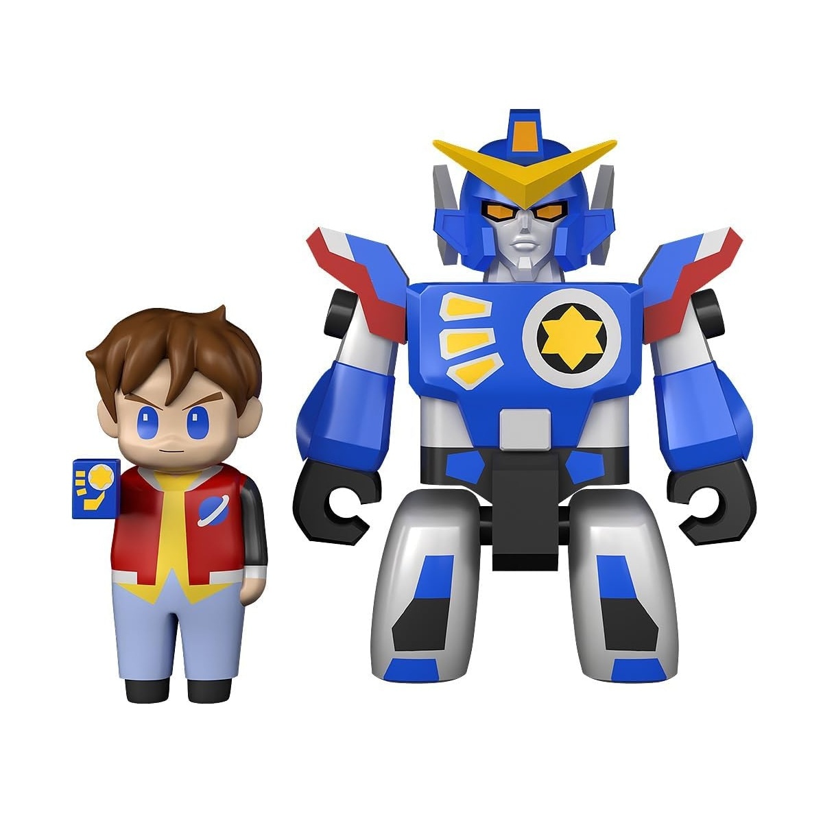BRICKROID ダ・ガーン＆高杉星史セット 可動フィギュア 『伝説の勇者ダ・ガーン』