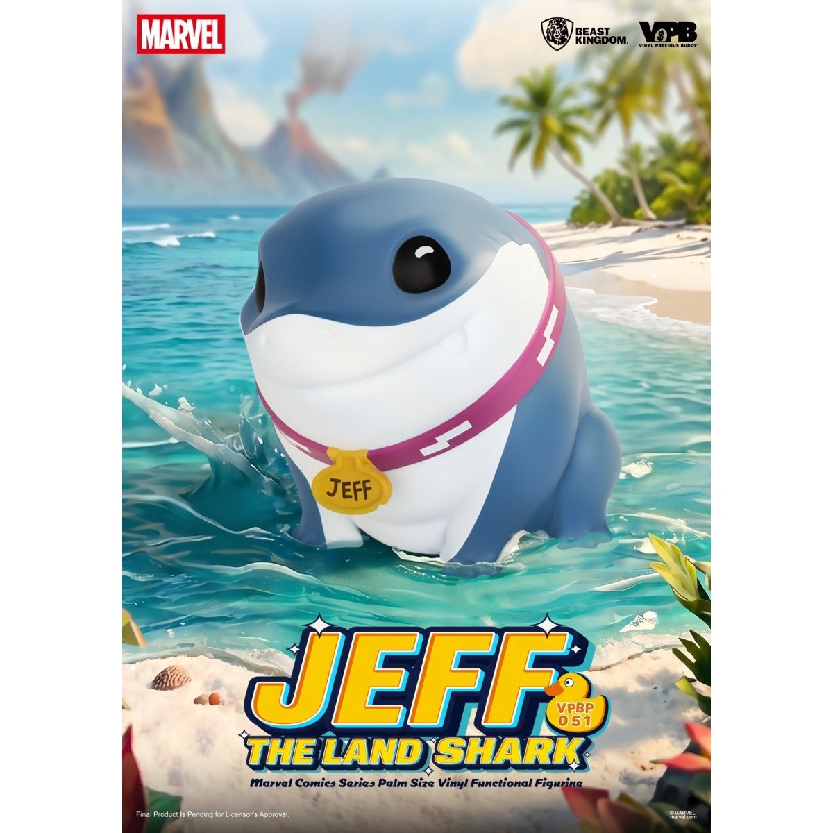 手のひらサイズ ビニール・ファンクショナル・フィギュア：ジェフ・ザ・ランド・シャーク 『マーベル・コミック』