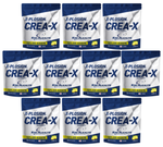 【10個セット】CREA-X(クレアエックス) クレアルカリン100% クレアチン204g/120回分 x 10個【レモン味】|クレアルカリン (クレアチン)
